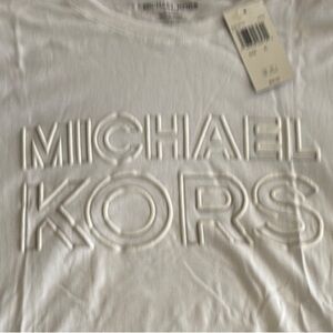 Michael Kors White Long Sleeve Tee
